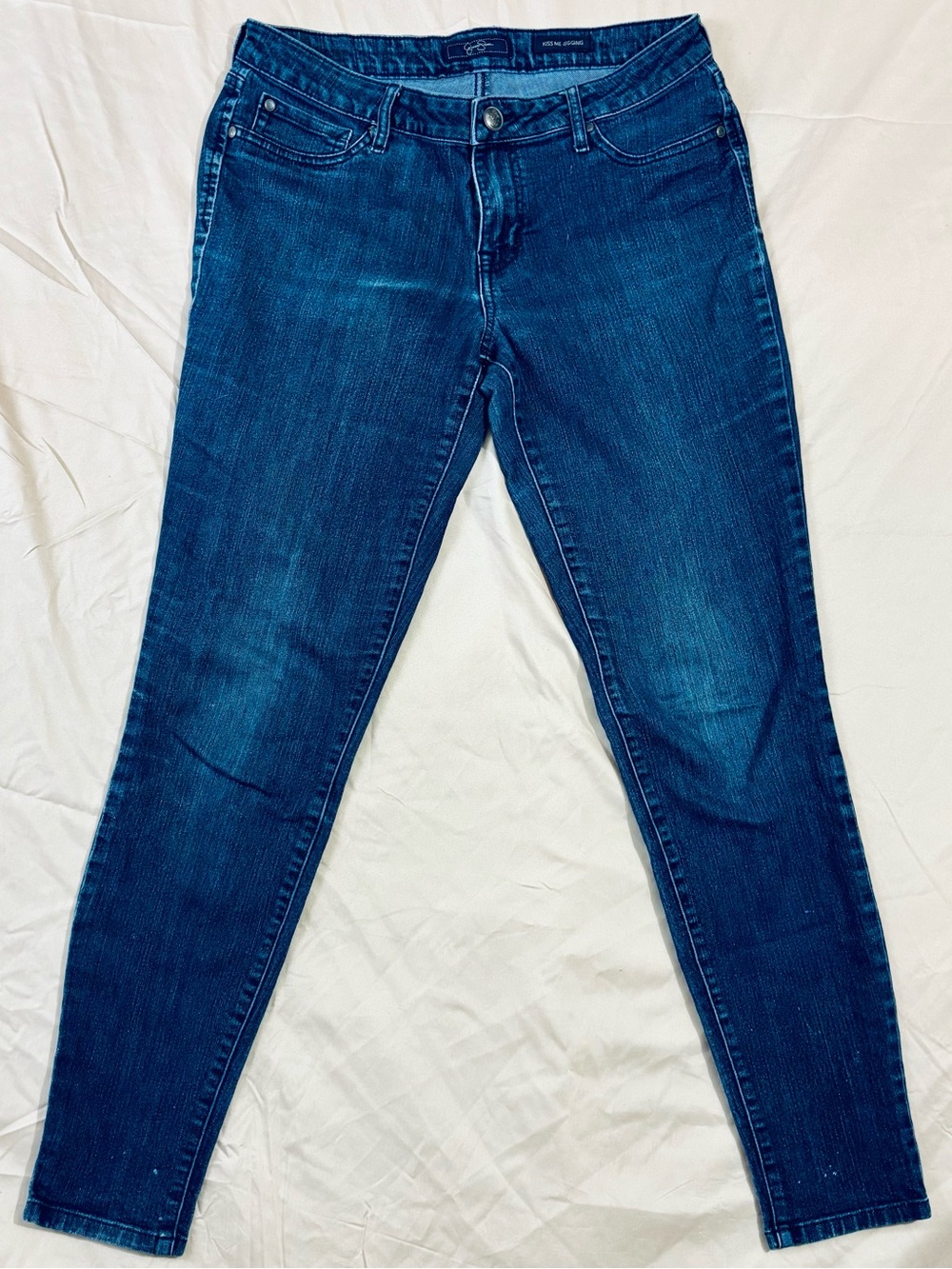 Jessica Simpson Womens Size 30 10 Regular Stretch Skinny Jeans Medium Dark Wash⁠